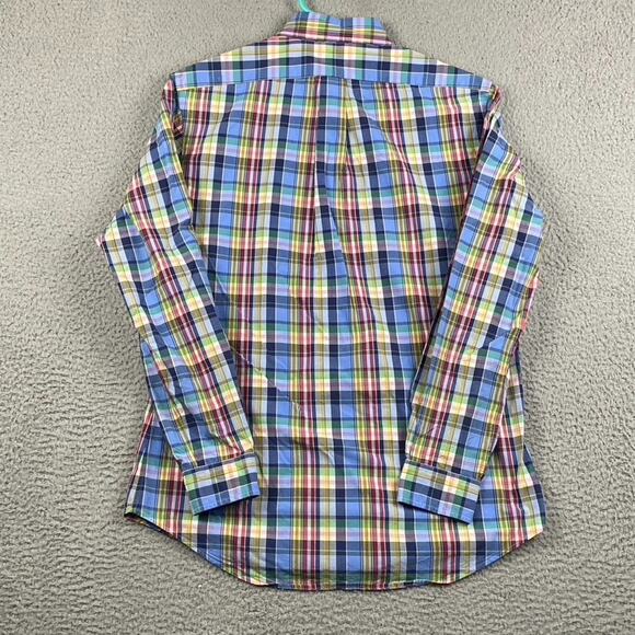 Ralph Lauren Custom Fit Button Down Shirt Men's Medium Plaid Preppy Causal - Picture 9 of 9